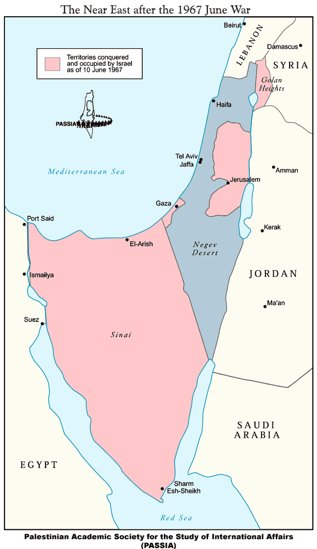 Camp David Accords Map